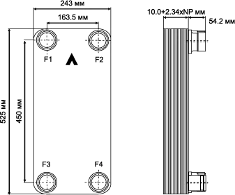 Пластинчатый теплообменник фреон вода SWEP B200T. Конденсатор