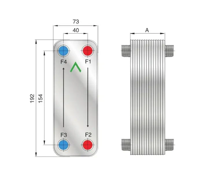 Пластинчатый теплообменник фреон вода РоСВЕП FHC012