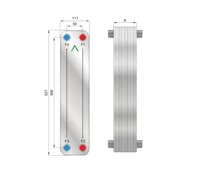 Пластинчатый теплообменник фреон вода РоСВЕП FHC052