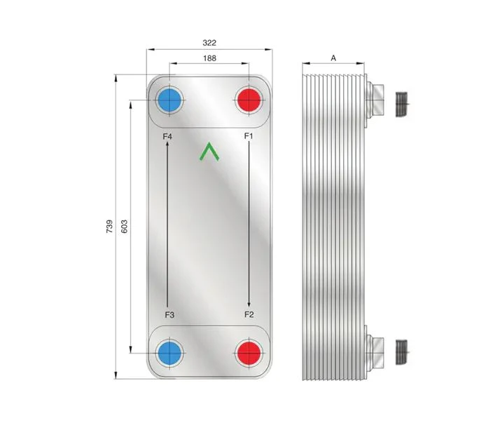 Пластинчатый теплообменник фреон вода РоСВЕП FHC210