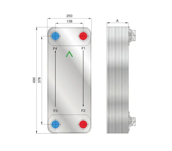 Пластинчатый теплообменник фреон вода РоСВЕП FHC136