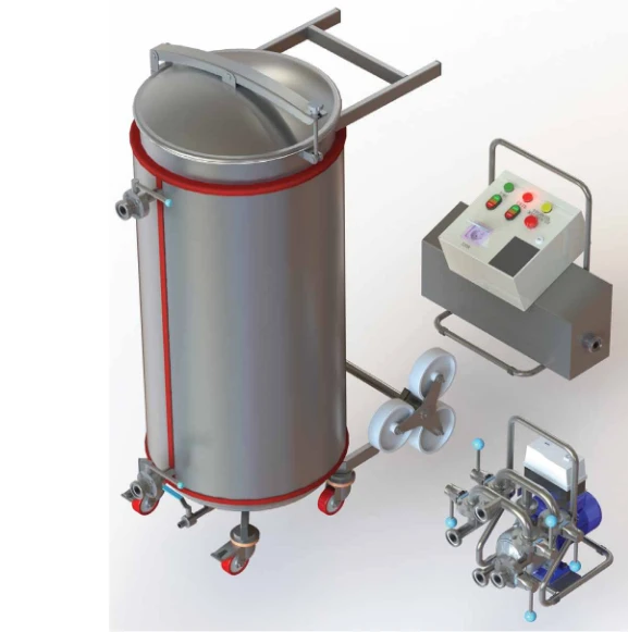 Установка безразборной промывки теплообменников РоСВЕП CIP-200.9.140.25M