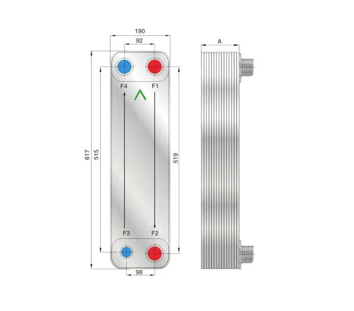 Пластинчатый теплообменник фреон вода РоСВЕП FHC095