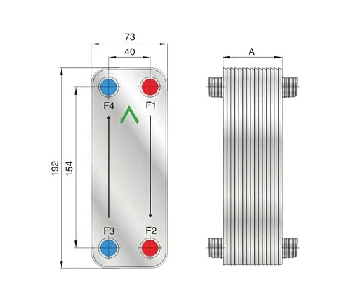 Пластинчатый теплообменник фреон вода РоСВЕП FHC012 G