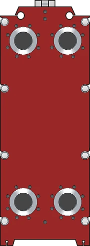 Пластинчатый теплообменник для бассейна РоСВЕП-Tranter GCP-051