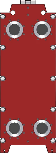 Пластинчатый теплообменник для бассейна РоСВЕП-Tranter GXD-026