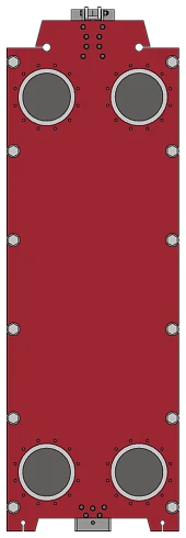 Теплообменник пластинчатый разборный РоСВЕП-Tranter GLD-205 / GLP-205