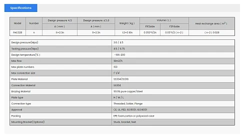 Пластинчатый теплообменник фреон вода РоСВЕП Fhc030