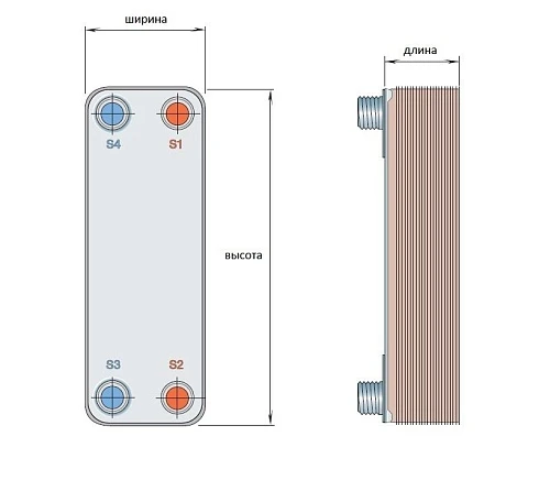 Паяный теплообменник CB110 / CBH110 Alfa Laval